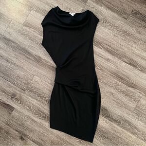 Helmut Lang Sonar wool draped dress
